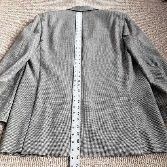 Faconnable 3 Button Houndstooth Blazer Men's 42 R Made in Italy - Picture 7 of 8
